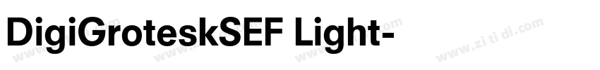 DigiGroteskSEF Light字体转换